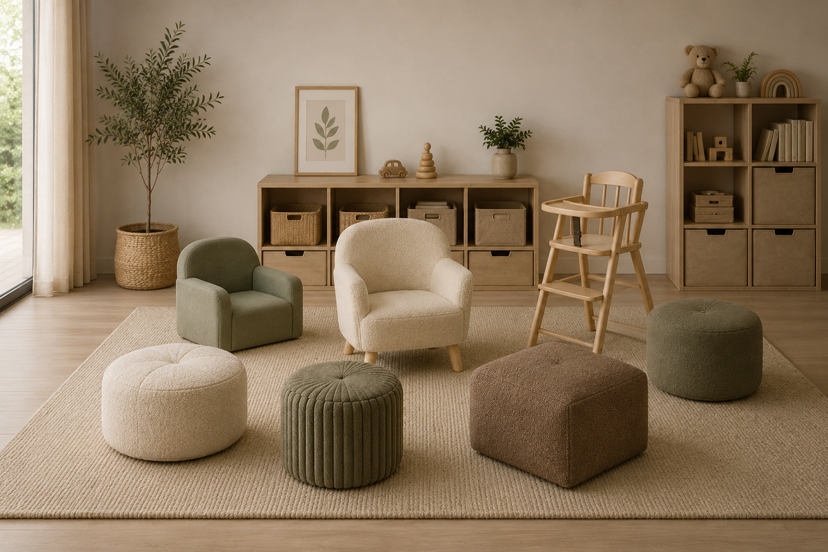 Kindermeubels en poefs uit de SofaReborn collectie